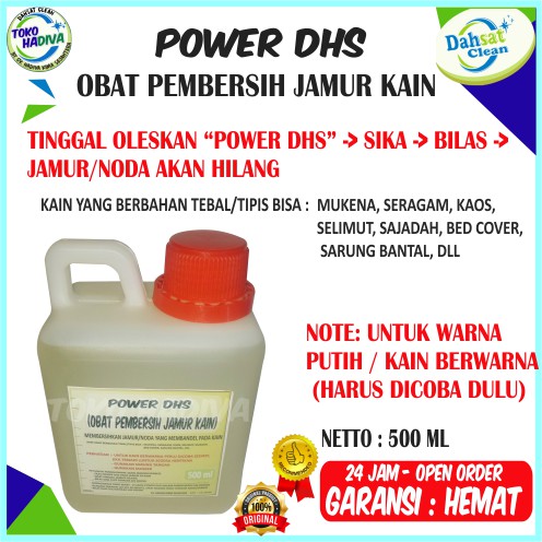 (bisa COD) OBAT PEMBERSIH JAMUR / NODA PADA KAIN / PAKAIAN POWER DHS PENGHILANG TAYUM /JAMUR HITAM