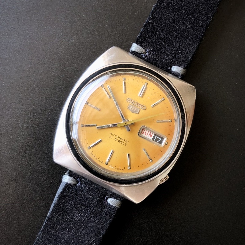 SEIKO MENWATCH VINTAGE YELLOW DIAL | JAMTANGAN AUTOMATIC PRIA ORIGINAL SEIKO 5 | SEIKO 6119 | HOBI J