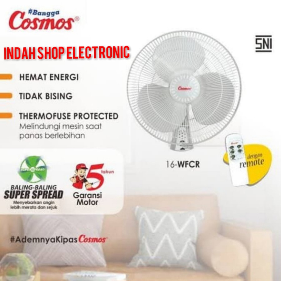 Kipas Angin Dinding Cosmos 16&quot; WFCR Wall Fan Cosmos Kipas Tembok