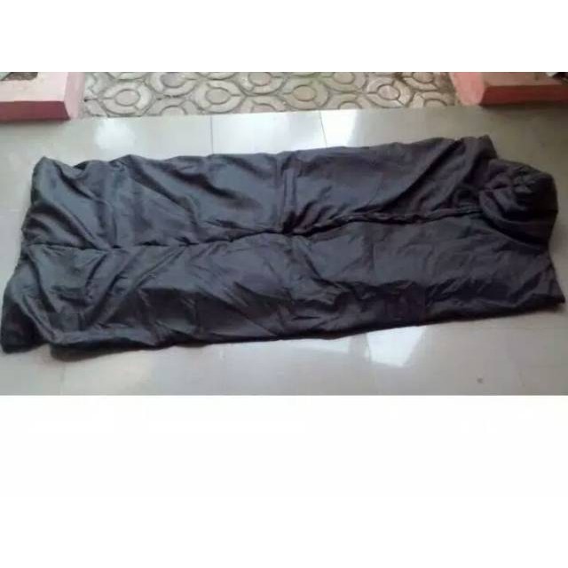 SKD   SLEEPING BAG HITAM POLOS KANTONG TIDUR