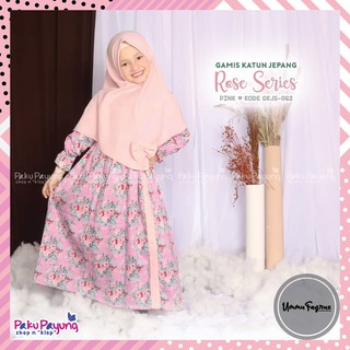  ORI PAKU  PAYUNG  GAMIS  KATUN JEPANG ROSE SERIES GAMIS  