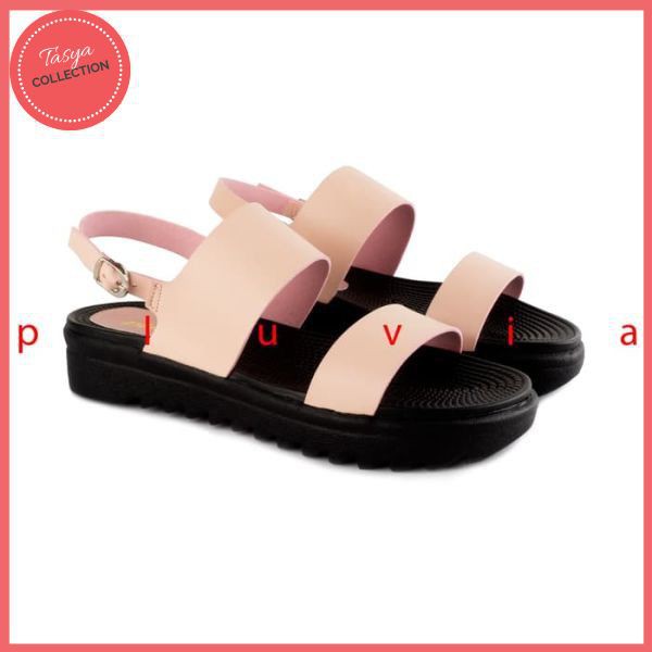Sandal Wanita Platform Ankle Strap JP16