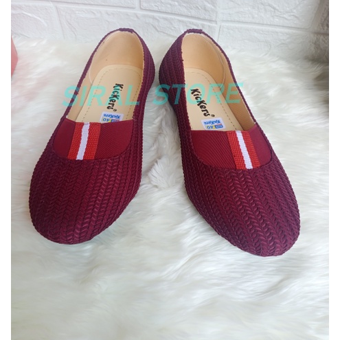 Sepatu Rajut Wanita Terbaru - Sepatu Slip On Wanita #sepatuwanitakickersterbaru2022