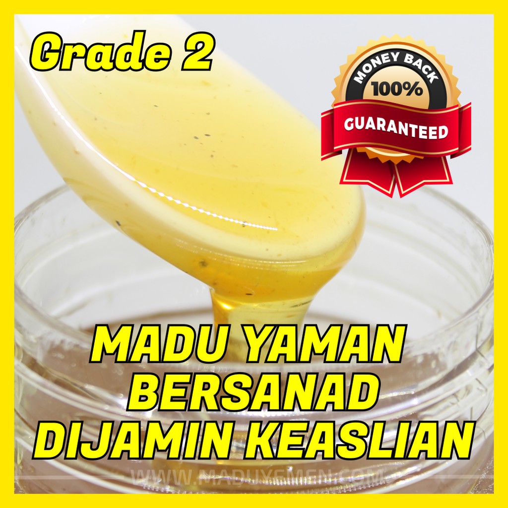 

GARANSI KEASLIAN! Madu Yaman Madu Sidr Grade 2 / Grade B