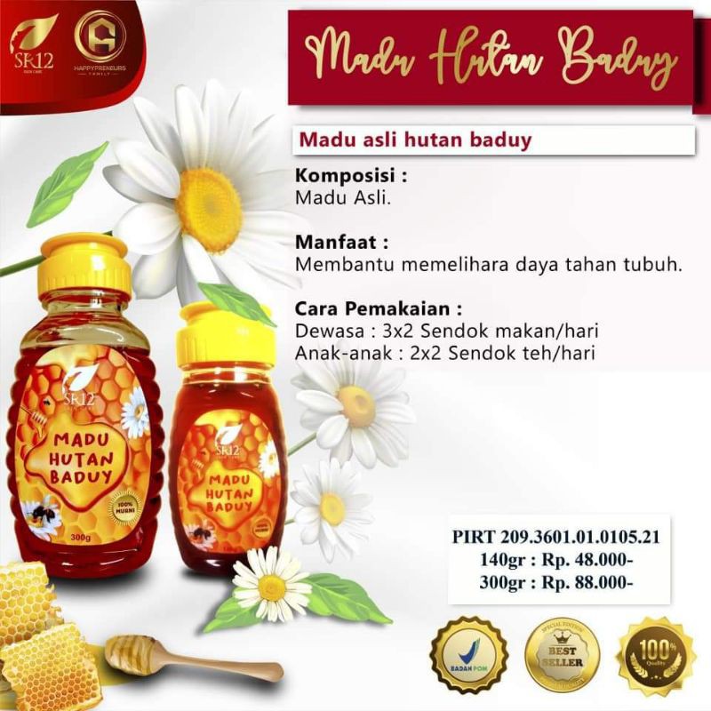 

SR12 Madu Hutan Baduy 140 gr