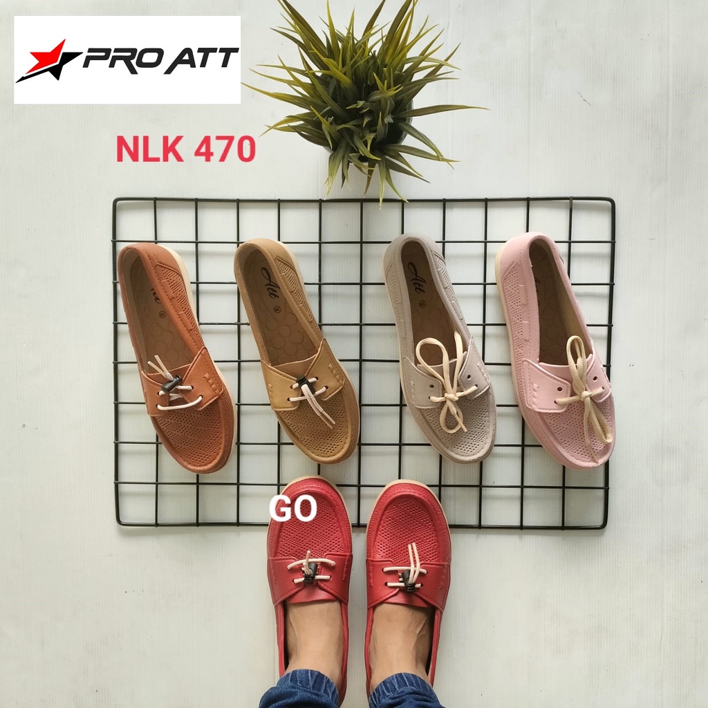 BB ATT NLK 470 Sepatu Wanita Murah Santai Teplek Casual Sepatu Cewek Flatshoes Jelly