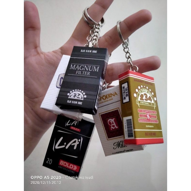 GANTUNGAN KUNCI MINIATUR ROKOK GANCI ROKO LUCU UNIK-5