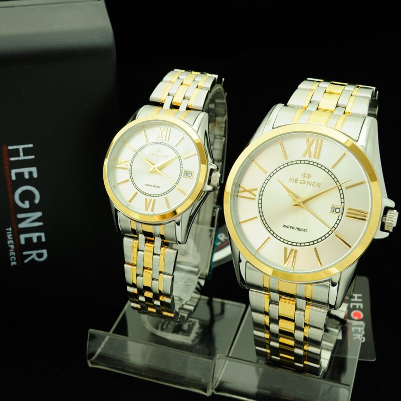 Jam Tangan Couple Original hegner kombi CR452