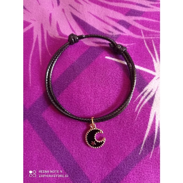 ZaphiraStore | KALUNG - GELANG charm Bulan Sabit Epoxy  | Bracelet Paracord