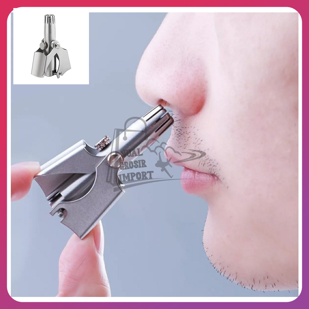 ORIGINAL Alat Cukur Bulu Hidung Praktis Manual Nose Trimmer Stainless