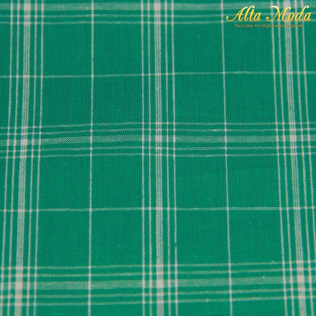 

Alta Moda Cotton Jade Green Kotak-Kotak Garis Putih (1M)