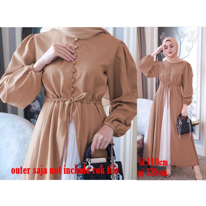 Long Outer Cantik Aisyah Abaya