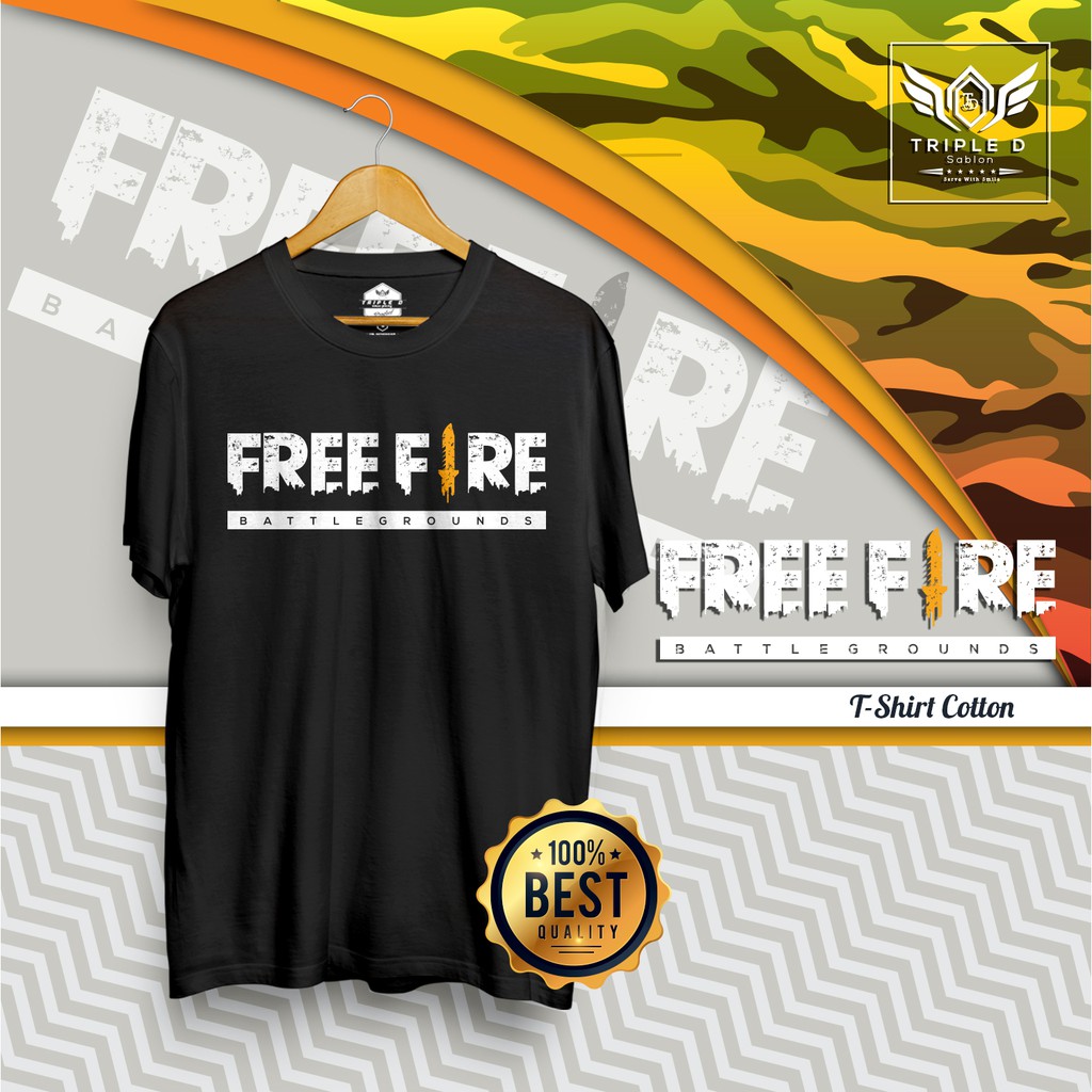 KAOS FREE FIRE BATTLE ROYALE GARENA PREMIUM Shopee Indonesia