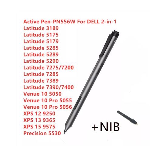 Nibs isi ulang ujung stylus Drawing Active Pen Dell Original - PN556W, Hitam