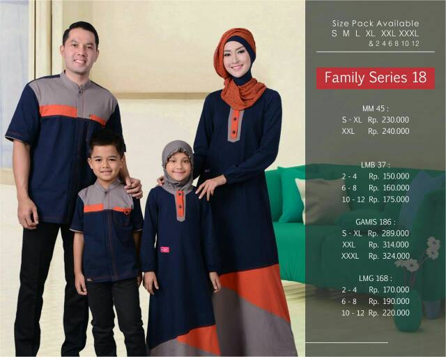 Busana Muslim Muslimah Mutif Family Series 18