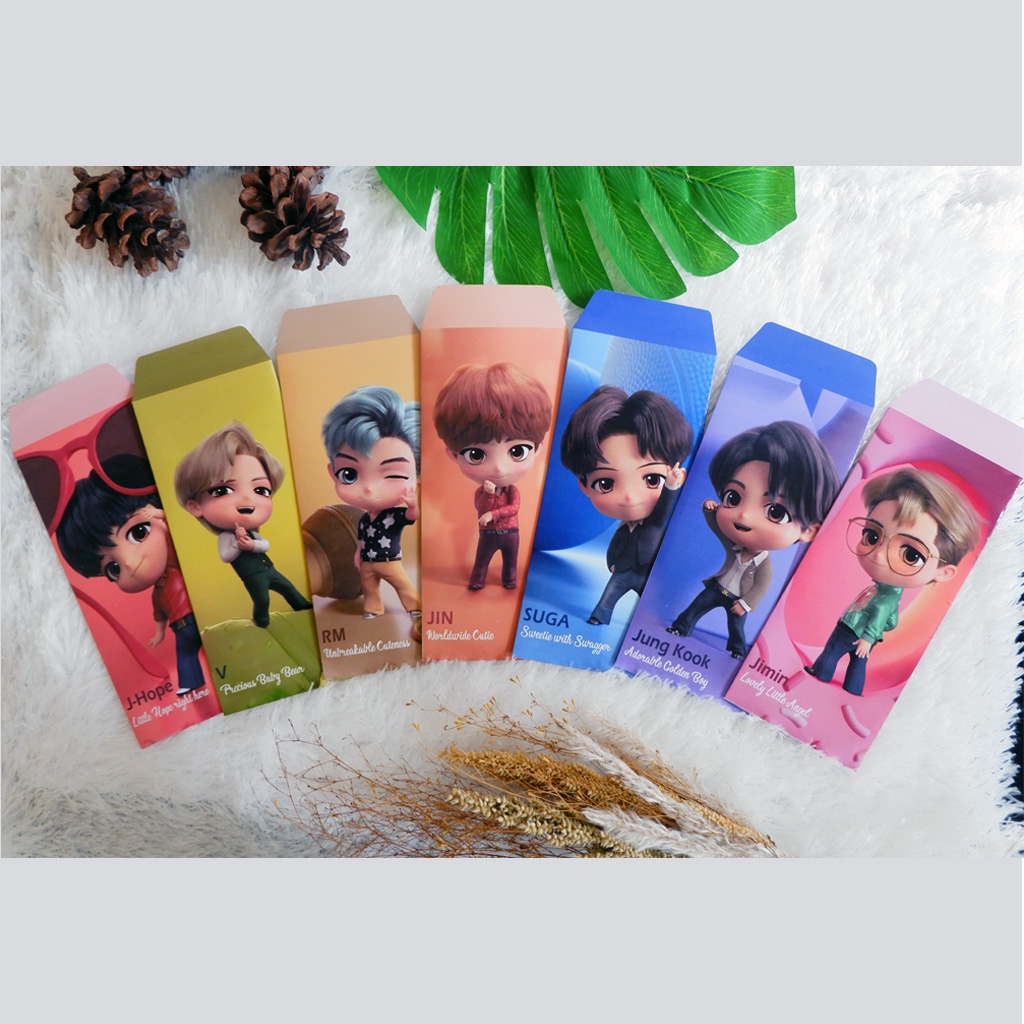 

Amplop / Angpao Lebaran Idul Fitri Karakter BTS / BT21/ Tinytan Unik dan Lucu 2025, Gratis Perekat, 1 Pack isi 10 pcs