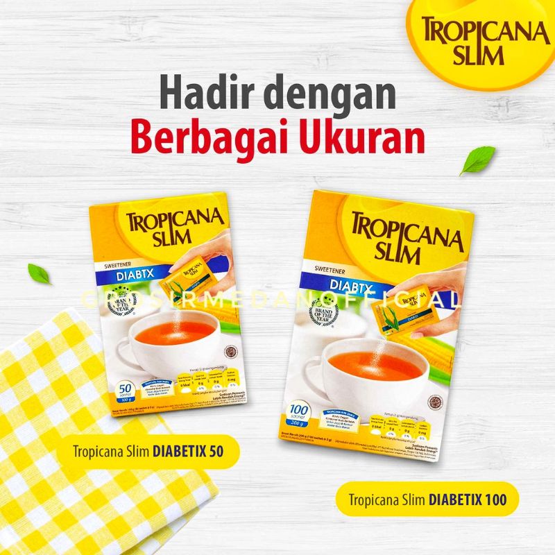 TROPICANA SLIM CLASSIC DAN DIABTX - GULA DIABETES NOL KALORI