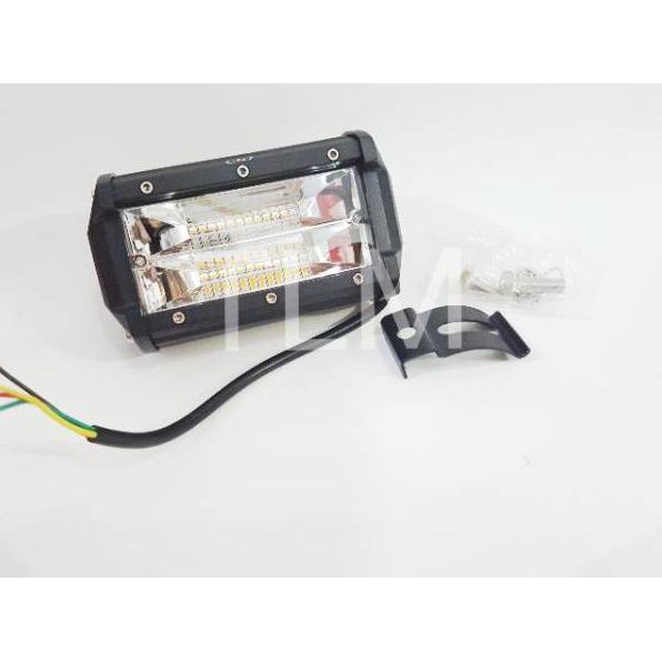 Lampu Tembak Sorot 24 Volt 2 Warna Putih Kuning 24 Mata 2 Susun LED CREE Motor Mobil Truk Bus C77S