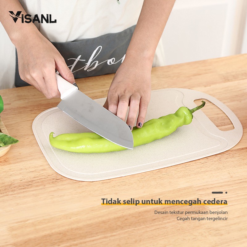 Talenan Antislip Bahan PP Food Grade Buah Sayur Cutting Board Talenan Bahan