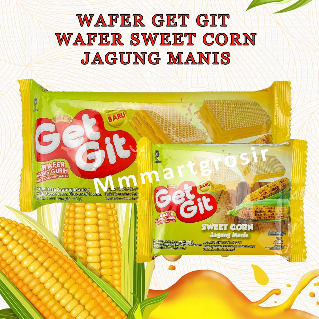 Wafer Get Git / Wafer Sweet Corn / Rasa Jagung Manis / Wafer Renyah