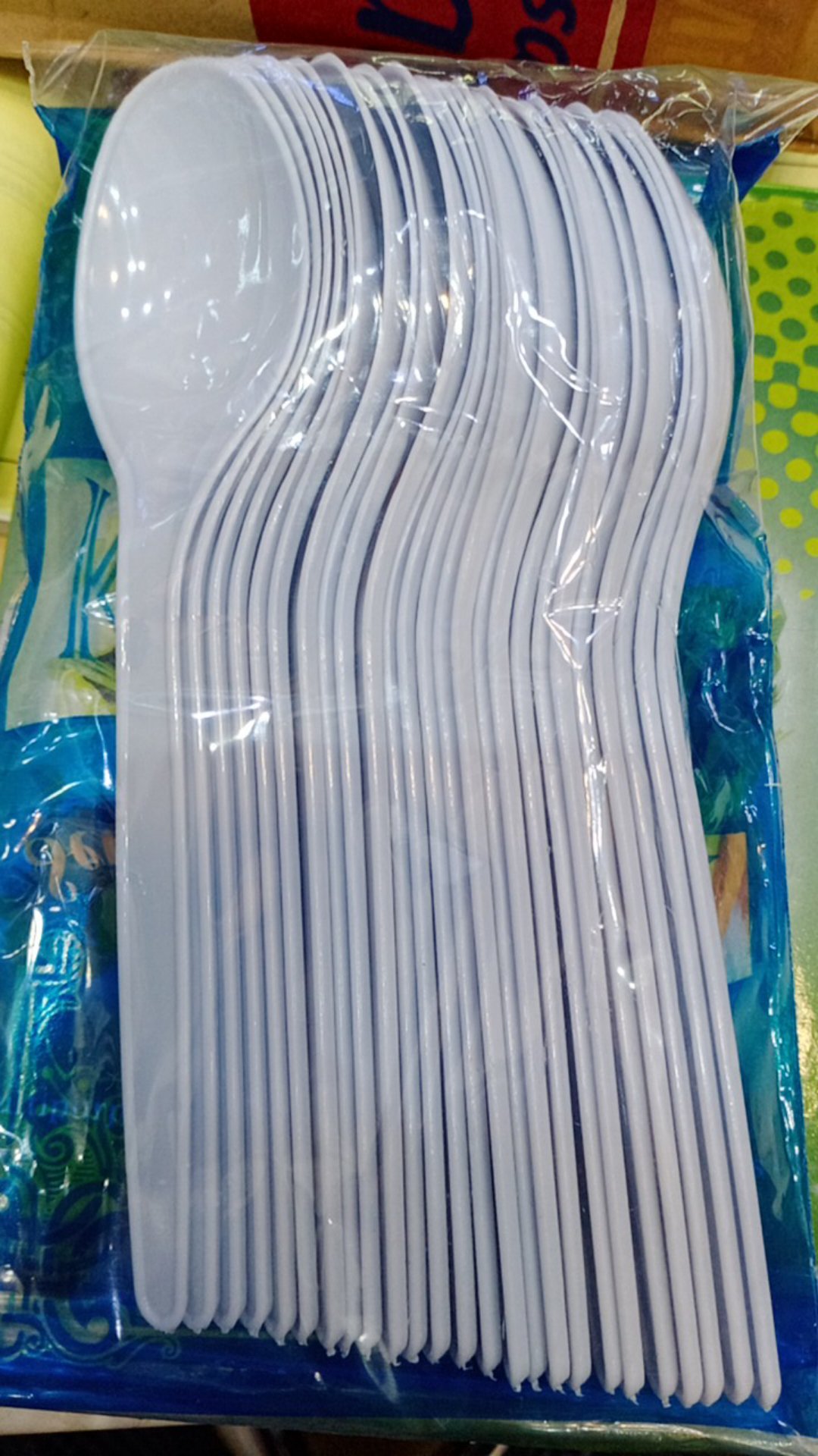 Sendok Plastik Makan Bening 16cm Isi 25pcs