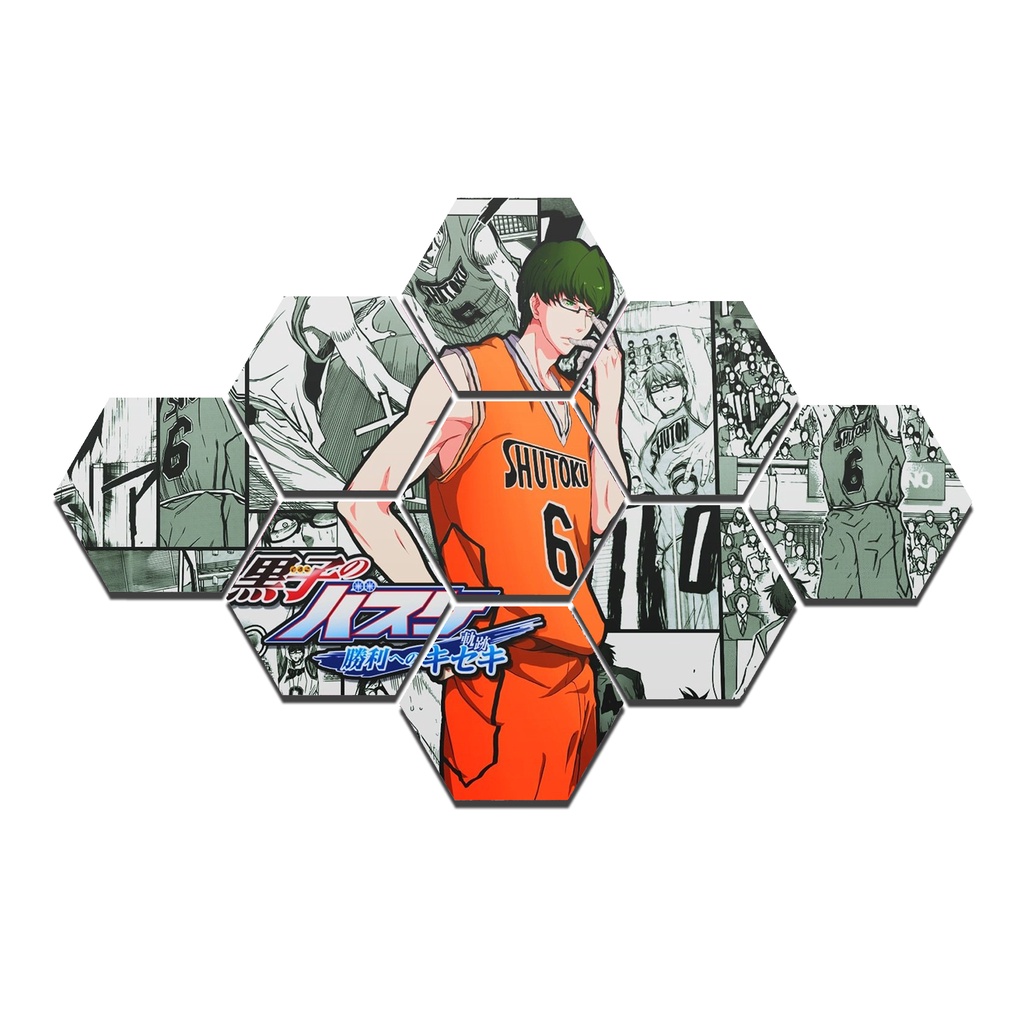 HIASAN DINDING HEXAGONAL RAJA ANIME SET MIDORIMA SHINTARO