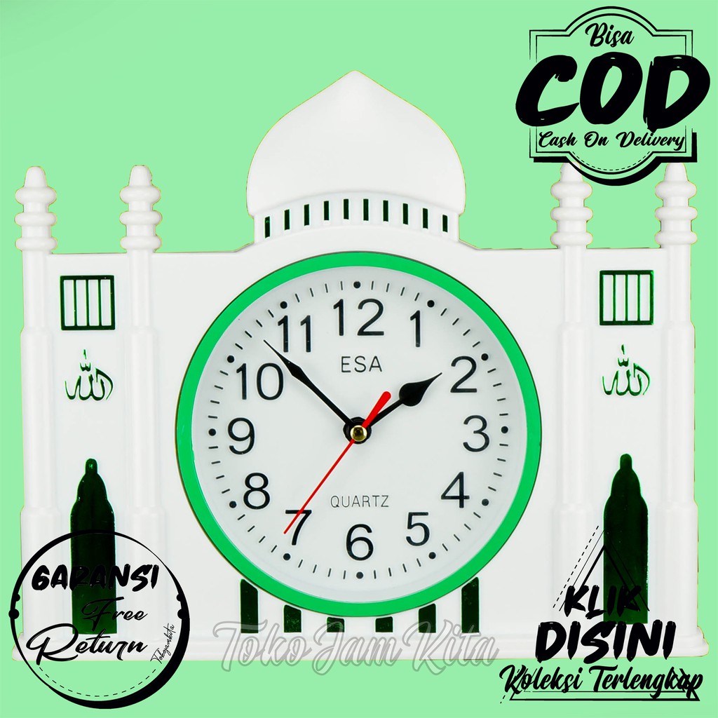 JAM DINDING ISLAMI UNIK MURAH INCLUDE PACKING KOMPLIT & GARANSI FREE RETURN 348