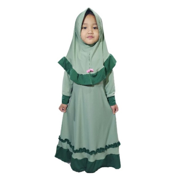 GAMIS ANAK SYARI PEREMPUAN ORIGINAL MATATIN REMPEL BAWAH