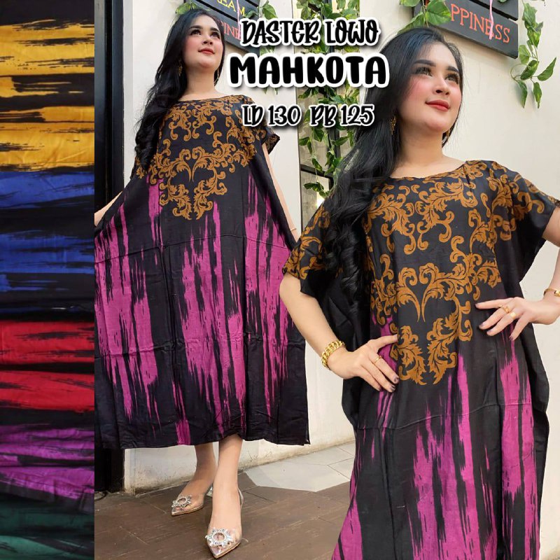 Daster Jumbo Wanita Kelawar Lowo Bahan Rayon