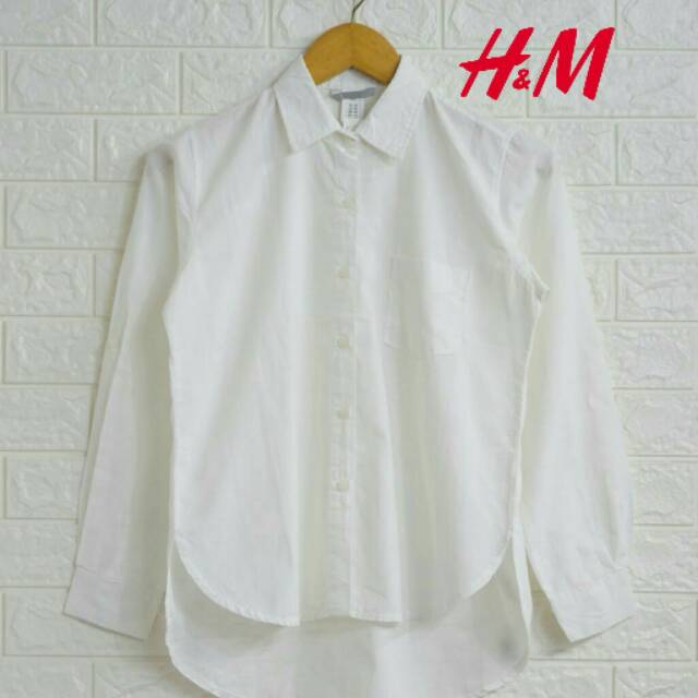 H&m Kemeja Putih Polos kerja