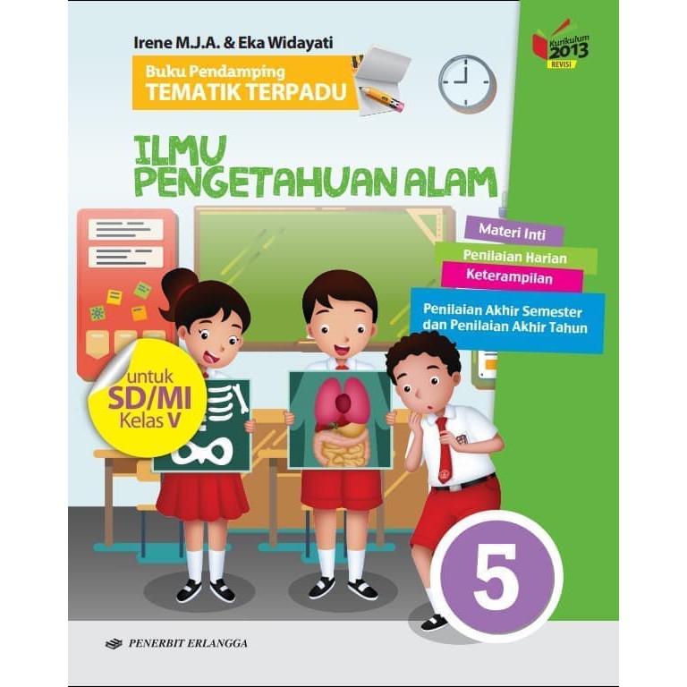 002061461 - BUKU ERLANGGA (ORIGINAL) PENDAMPING TEMATIK TERPADU IPA SD KELAS 5 K13N