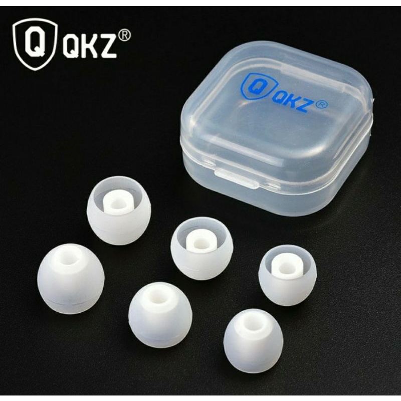 (harga sepasang) QKZ eartips size S M L untuk headset qkz ak6 vk4 ak9 ck5 kz zsn pro kz zs3 blon bl03 kz edx pro-1
