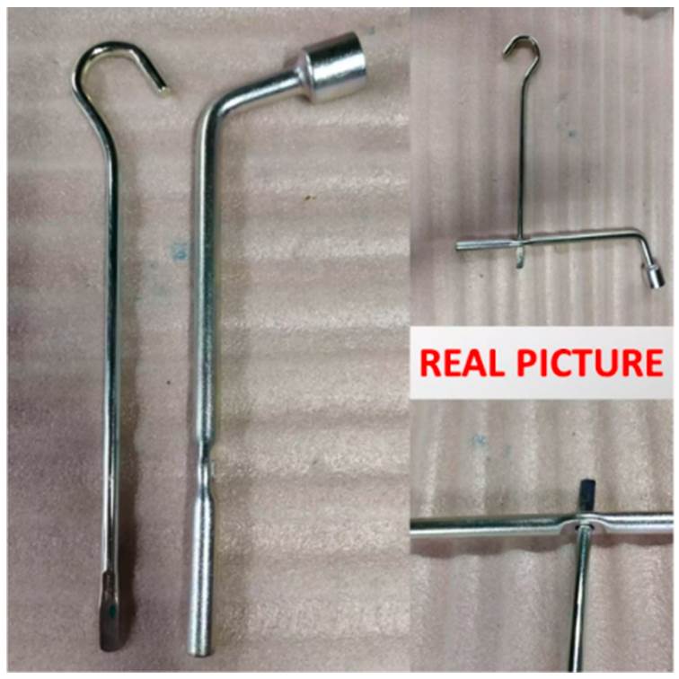 Paket Kunci Roda 19mm &amp; pemutar dongkrak Metema Original