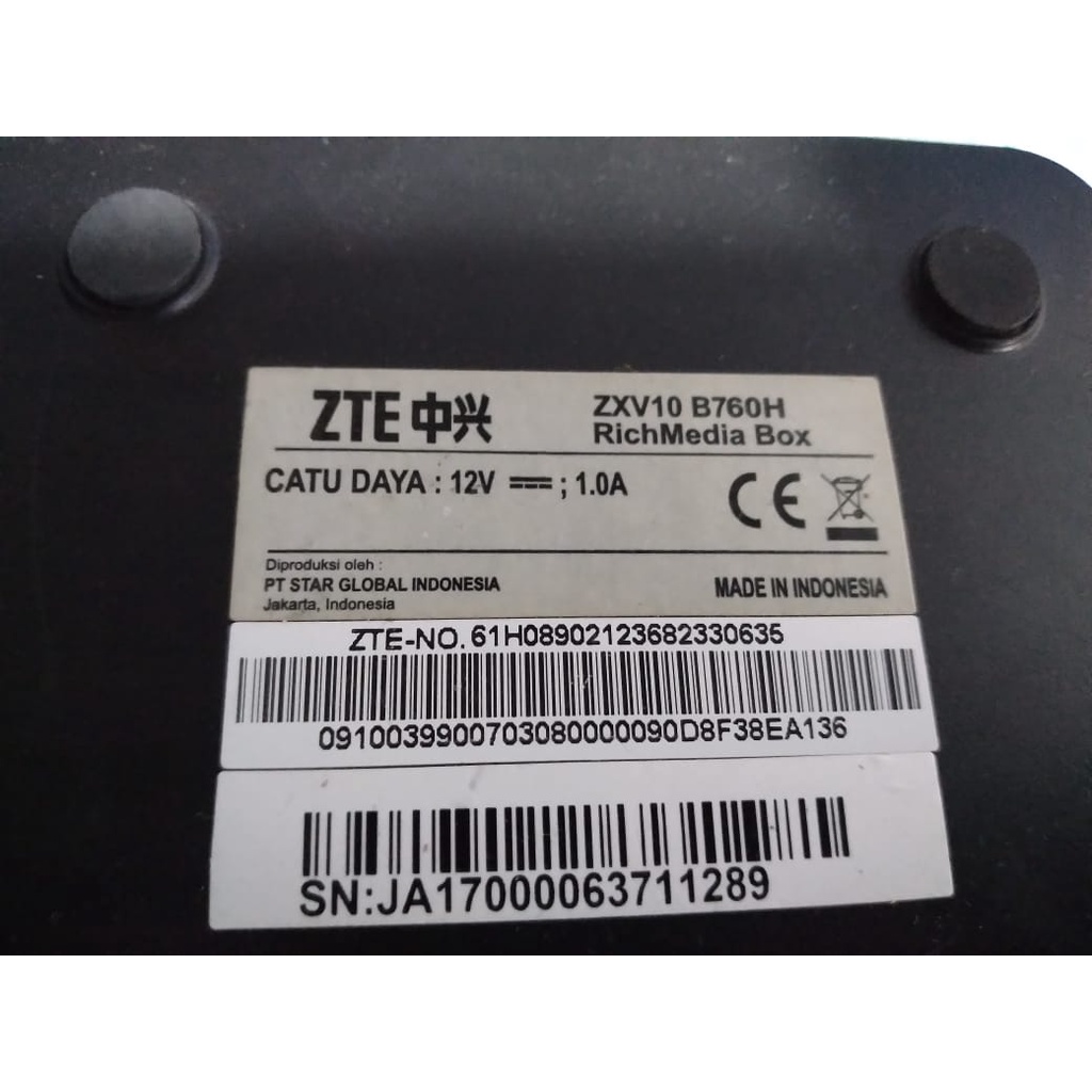 ZTE ZXV10 B760H unlock tv android ram 1 gb stb HDMI siap pakai