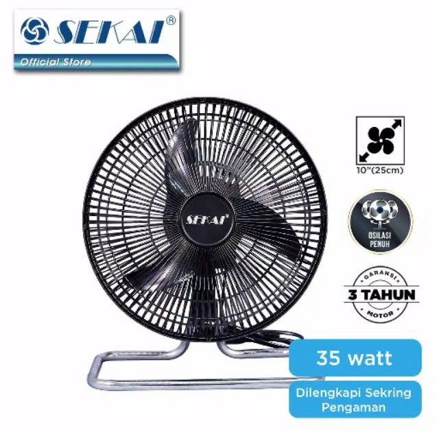 kipas angin 2in1 sekai 10 inch....