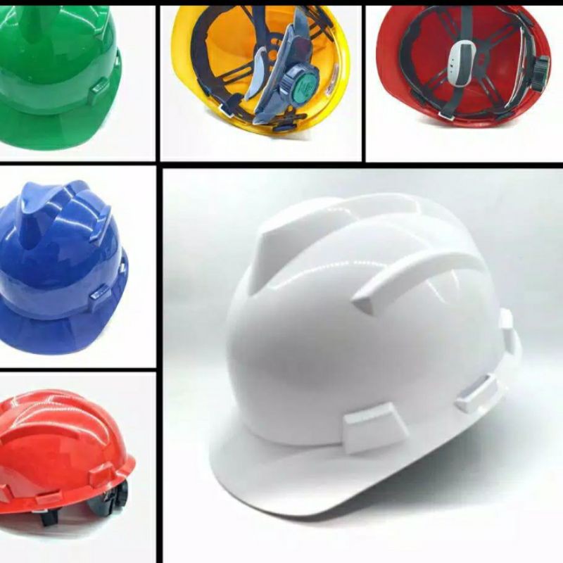 HELM SAFETY FASTREK PUTAR 6 WARNA BONUS STICKER K3