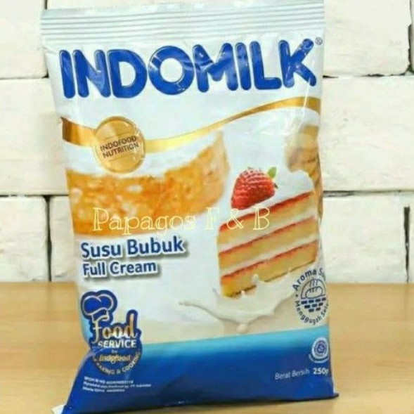 Susu Bubuk Fullcream Indomilk untuk Baking Cooking 250 gr / gram