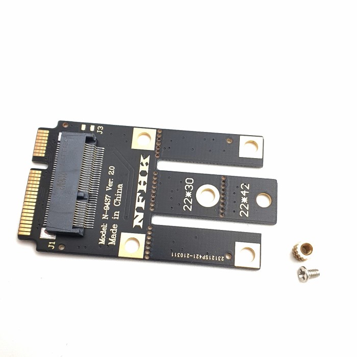 Adapter m.2 ngff to mini pcie wireless card bluetooth converter