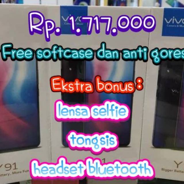 Vivo Y91 BNIB segel promo extra bonus