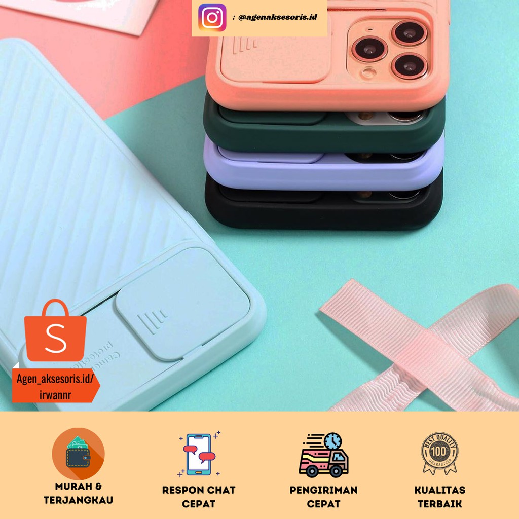 SOFT CASE CAMERA SLIDE PROTECTION IPHONE