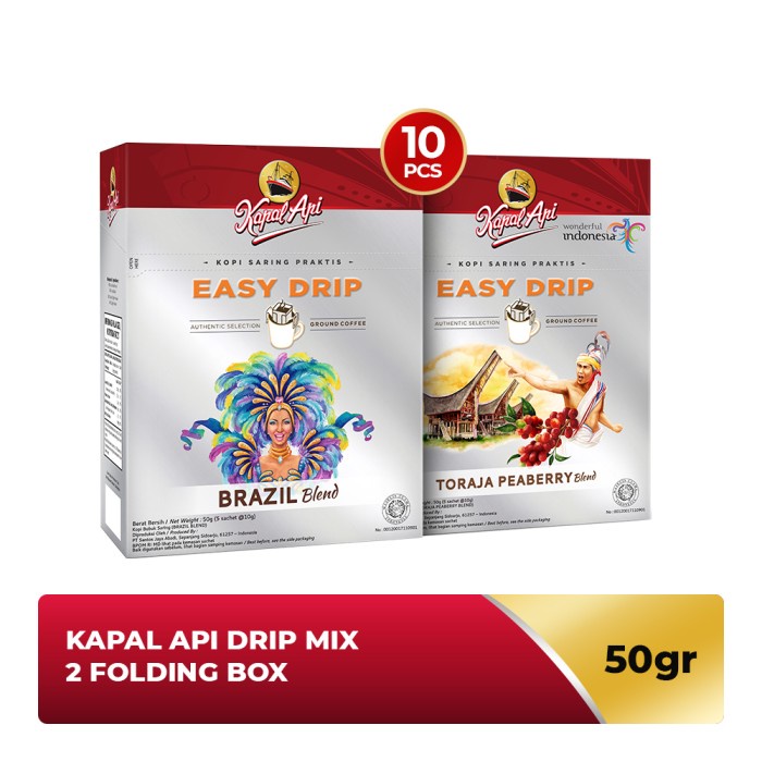 

KAPAL API Drip Mix 2 Folding Box (5 x 10 gr)