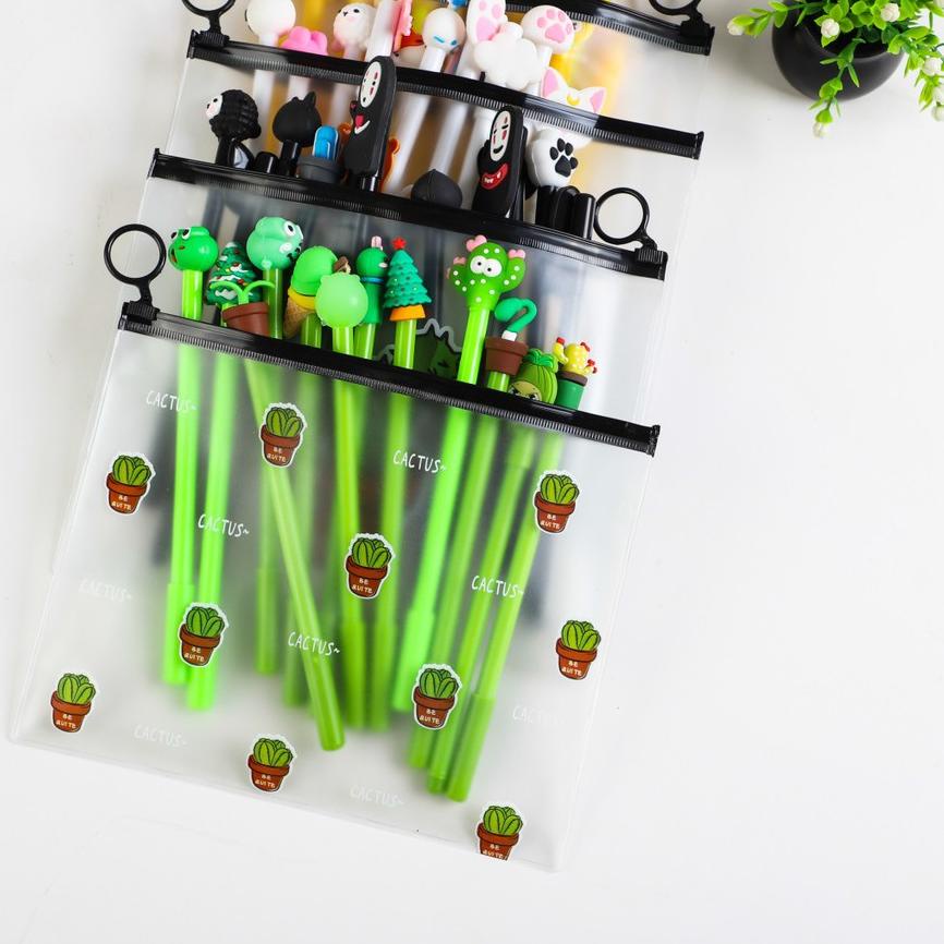 

FREE ONGKIR!GGS HL0078 Pena Karakter Set Pouch Isi 20 Pcs Tempat Pensil Transparan Zipper Bag|SQ1