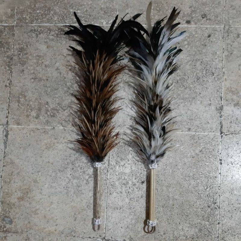 Kemoceng Bulu Ayam Jago / Bulu Ayam Pembersih Debu