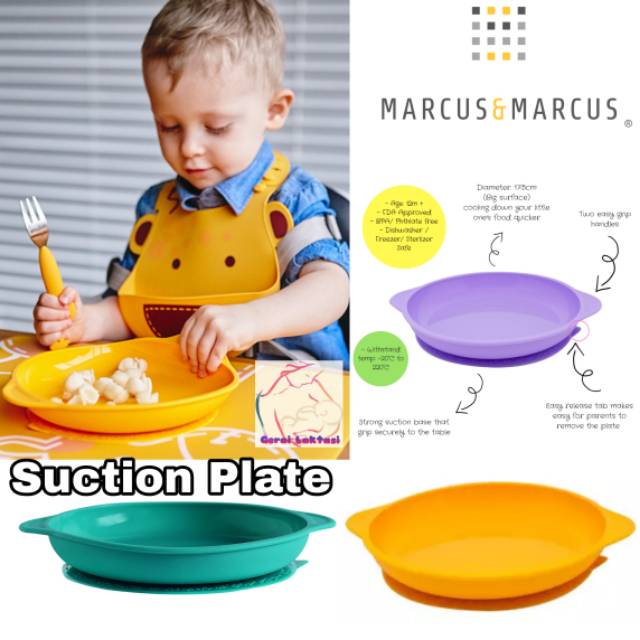 MARCUS AND MARCUS SILICONE SUCTION PLATE - MARCUS&amp;MARCUS PIRING SILICONE