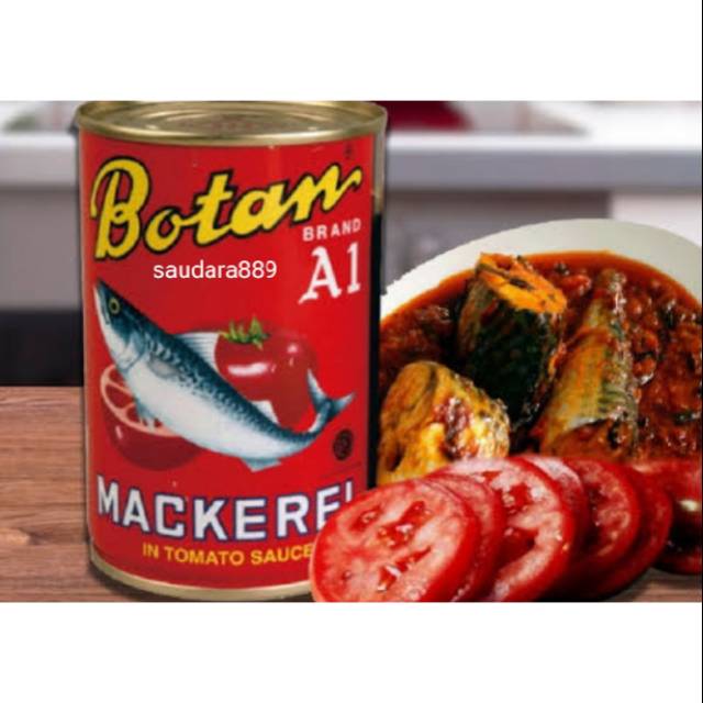 

Botan, Ikan Makarel dalam saus tomat, 155 gram