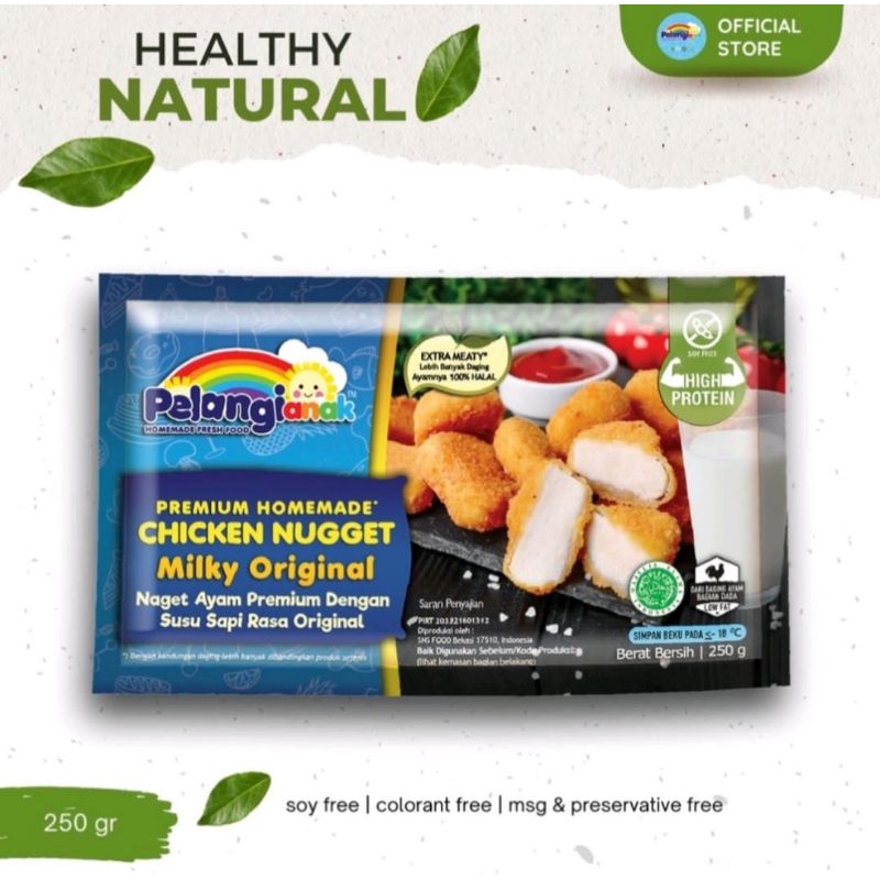 

Nugget Ayam Milky Susu Original Halal Frozen Non MSG Non Pengawet