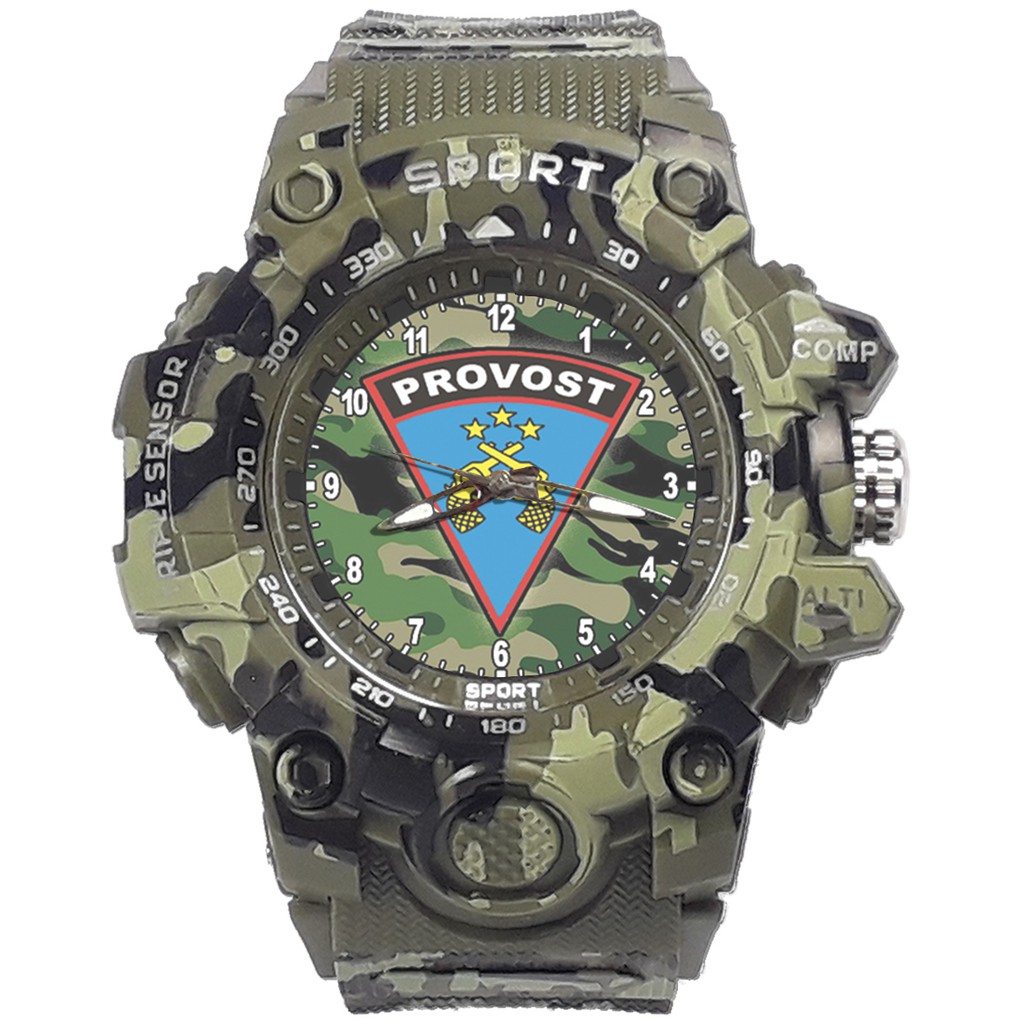 {Istimewa} Jam Tangan LOGO PROVOS 5 Hijau Army Water Resistant