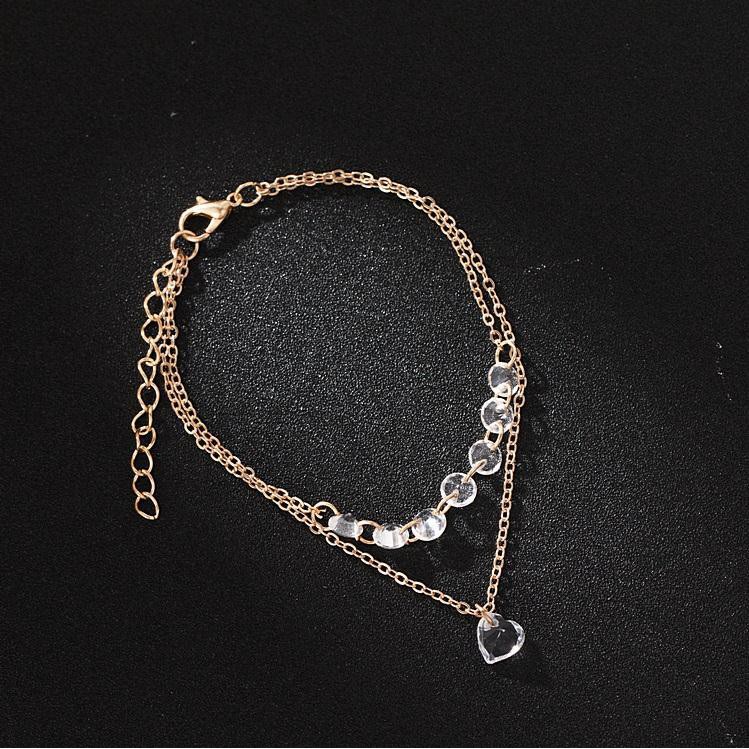 ➰CKK➰ Versi Korea mutiara crystal Emas FA09 Berlian Gelang Gelang Mutiara