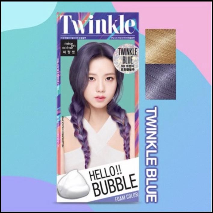 Mise En Scene Hello Bubble Hair Color Twinkle Blue