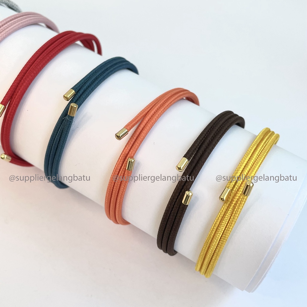 Gelang Magnet Lilit Gelang Tali Lucky Rope Keberuntungan Hoki Gelang Persahabatan dengan BOX gelang couple